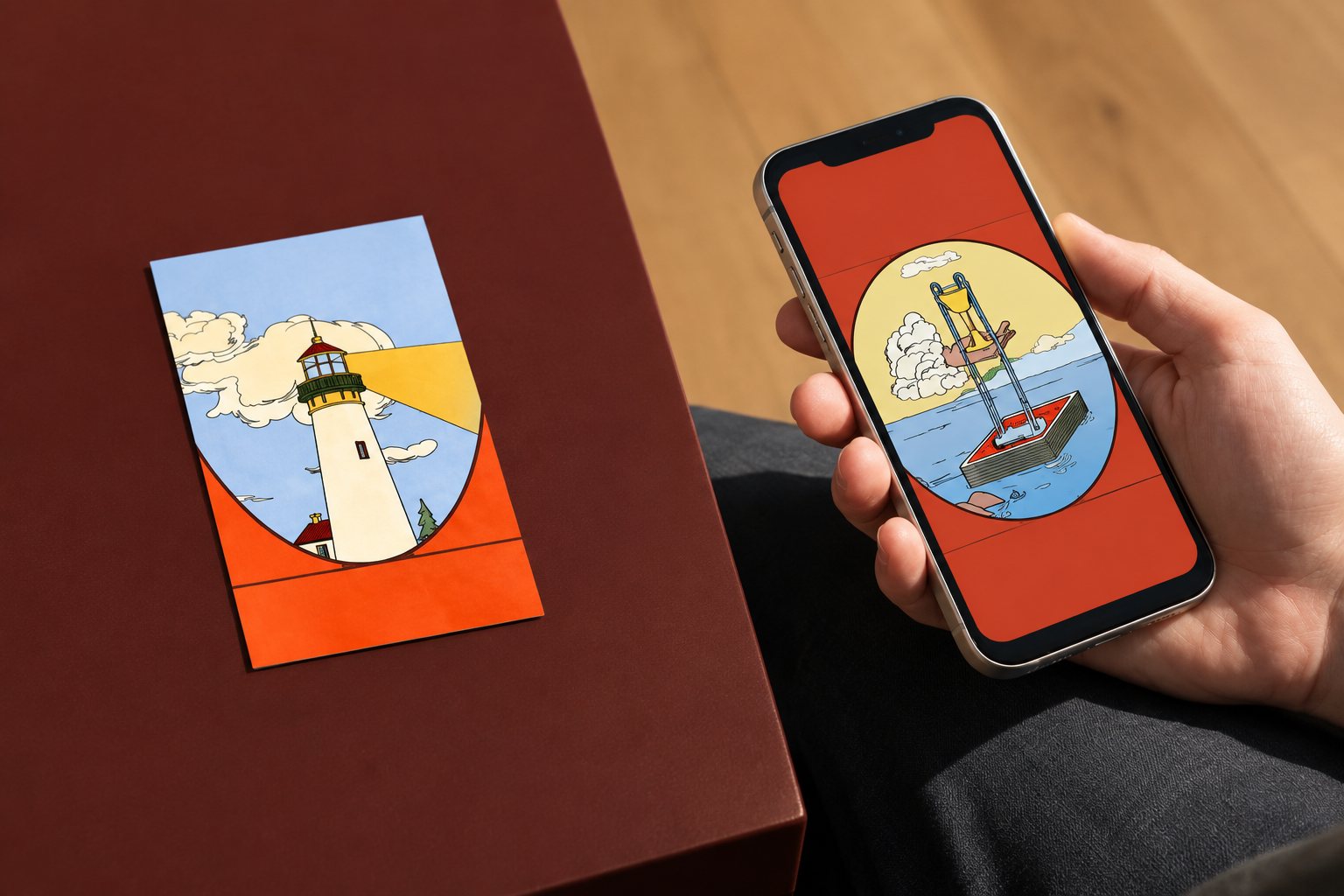 Illustration by María Jesús Contreras for Keen’s rebrand featuring folk-art cityscape and spiritual symbols.