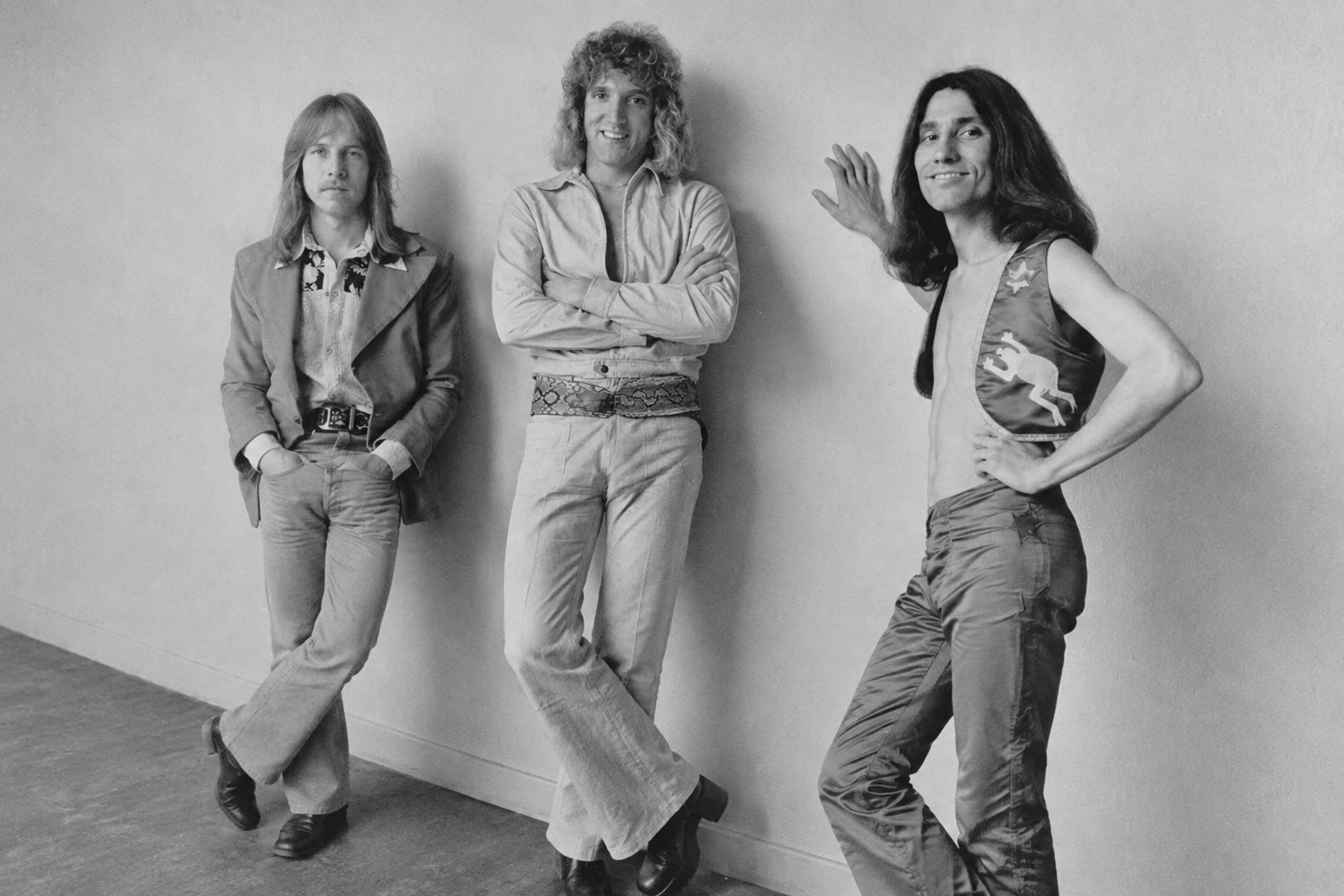 Collage of 1970s band photos and vinyl covers from obscure heavy rock acts
