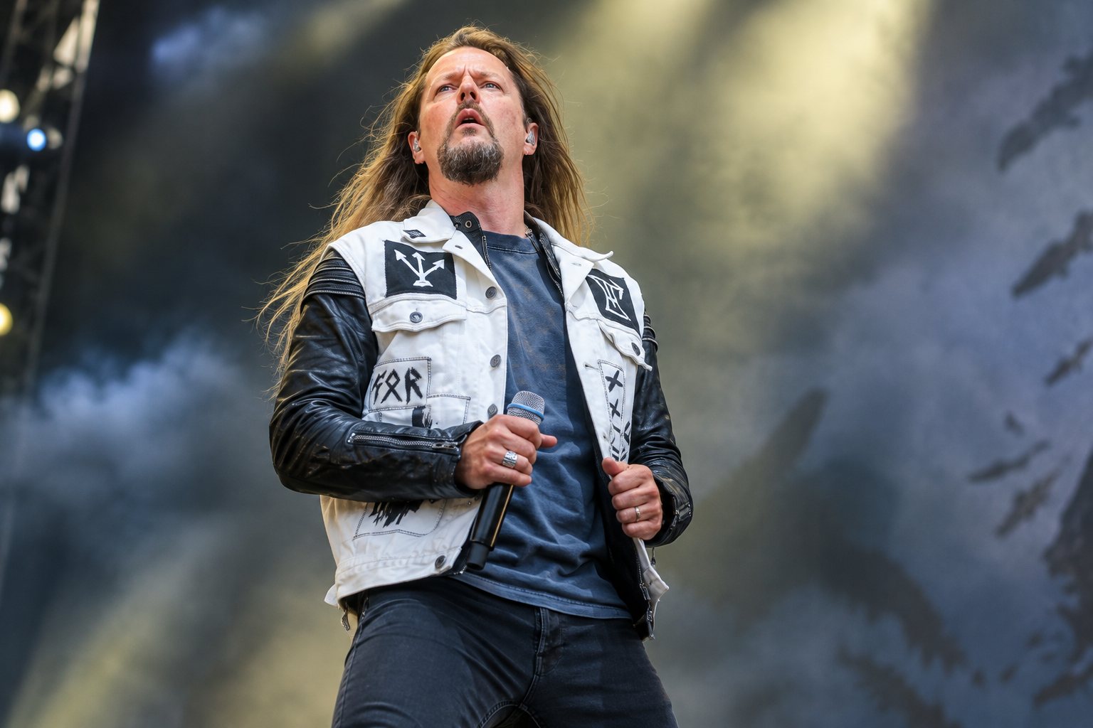 Satyricon live — Sigurd "Satyr" Wongraven performing on stage