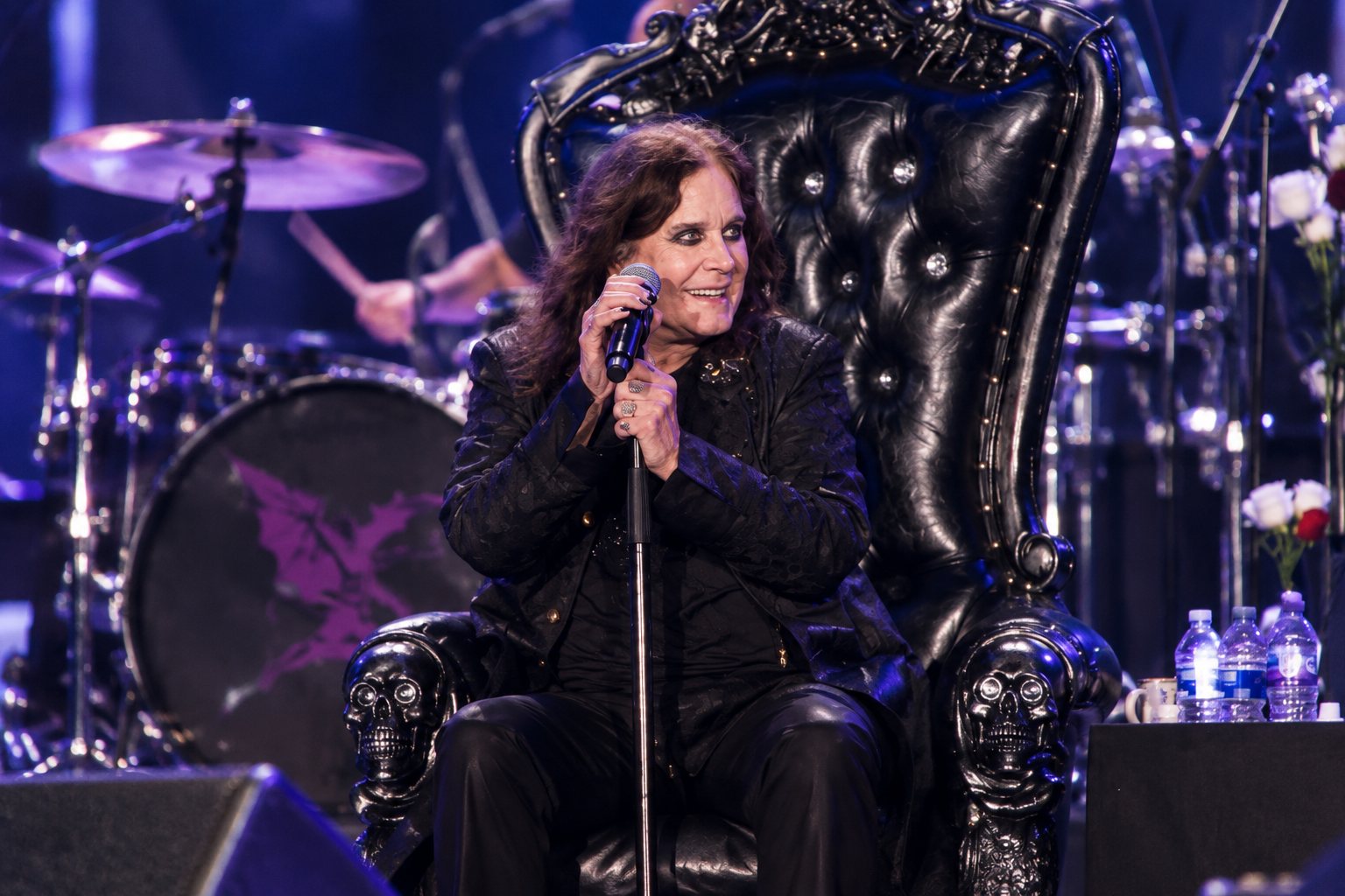 Ozzy Osbourne performing at Back To The Beginning, Villa Park, July 5, 2025
